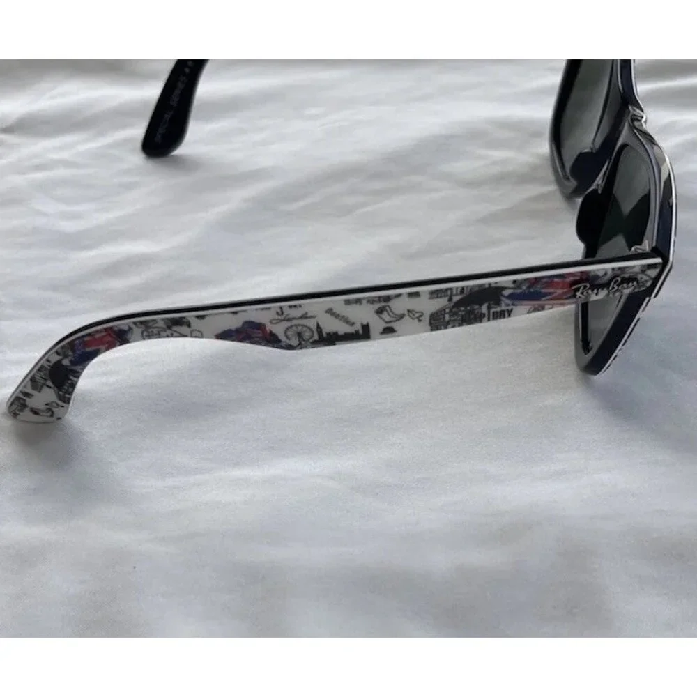 Ray-Ban Men’s Original Wayfarer Rare Special Series London Print Sunglasses RARE